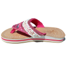 SEESTERN Mädchen Leder Zehentrenner Zehensandale Zehensteg Sandalen in Gr.25-36 /2106 Rosa EUR 34