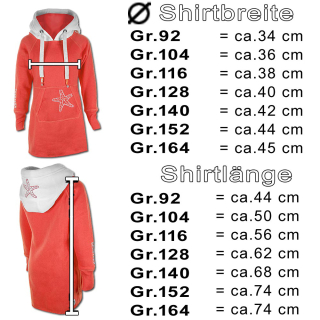 SEESTERN Kinder Langes Kapuzen Sweat Shirt Pullover Hoody Sweater Gr.116-164 /2105