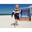 SEESTERN Kinder Langes Kapuzen Sweat Shirt Pullover Hoody Sweater Gr.116-164 /2105 Navy_Weiß 146 - 152