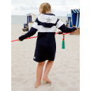 SEESTERN Kinder Langes Kapuzen Sweat Shirt Pullover Hoody Sweater Gr.116-164 /2105 Navy_Weiß 146 - 152