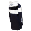SEESTERN Kinder Langes Kapuzen Sweat Shirt Pullover Hoody Sweater Gr.116-164 /2105 Navy_Weiß 146 - 152