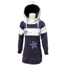 SEESTERN Kinder Langes Kapuzen Sweat Shirt Pullover Hoody Sweater Gr.116-164 /2105 Navy_Weiß 146 - 152