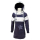 SEESTERN Kinder Langes Kapuzen Sweat Shirt Pullover Hoody Sweater Gr.116-164 /2105 Navy_Weiß 146 - 152