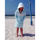 SEESTERN Kinder Langes Kapuzen Sweat Shirt Pullover Hoody Sweater Gr.116-164 /2105 Mint_Weiß 110 - 116