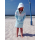 SEESTERN Kinder Langes Kapuzen Sweat Shirt Pullover Hoody Sweater Gr.116-164 /2105 Mint_Weiß 110 - 116
