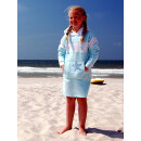 SEESTERN Kinder Langes Kapuzen Sweat Shirt Pullover Hoody Sweater Gr.116-164 /2105 Mint_Weiß 134 - 140