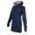 SEESTERN Damen Kapuzen Fleecejacke 2WegeZipper Fleecemantel Fleece Sweatj.XS-4XL /2126.Navy_Grau XS