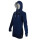 SEESTERN Damen Kapuzen Fleecejacke 2WegeZipper Fleecemantel Fleece Sweatj.XS-4XL /2126.Navy_Grau XS