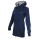 SEESTERN Damen Kapuzen Fleecejacke 2WegeZipper Fleecemantel Fleece Sweatj.XS-4XL /2126.Navy_Grau S