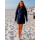 SEESTERN Damen Kapuzen Fleecejacke 2WegeZipper Fleecemantel Fleece Sweatj.XS-4XL /2126.Navy_Grau S