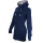 SEESTERN Damen Kapuzen Fleecejacke 2WegeZipper Fleecemantel Fleece Sweatj.XS-4XL /2126.Navy_Grau S