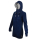 SEESTERN Damen Kapuzen Fleecejacke 2WegeZipper Fleecemantel Fleece Sweatj.XS-4XL /2126.Navy_Grau S
