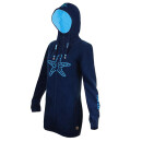 SEESTERN Damen Kapuzen Fleecejacke 2WegeZipper Fleecemantel Fleece Sweatj.XS-4XL /2126.Navy_lb 3XL