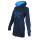 SEESTERN Damen Kapuzen Fleecejacke 2WegeZipper Fleecemantel Fleece Sweatj.XS-4XL /2126.Navy_lb 4XL