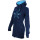 SEESTERN Damen Kapuzen Fleecejacke 2WegeZipper Fleecemantel Fleece Sweatj.XS-4XL /2126.Navy_lb 4XL