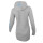 SEESTERN Damen Kapuzen Fleecejacke 2WegeZipper Fleecemantel Fleece Sweatj.XS-4XL /2126.Grau_lb 4XL
