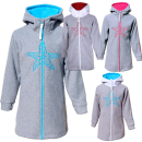 SEESTERN  Kinder Kapuzen Fleecejacke Fleecemantel Fleece...