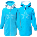 SEESTERN  Kinder Kapuzen Fleecejacke Fleecemantel Fleece...