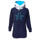 SEESTERN  Kinder Kapuzen Fleecejacke Fleecemantel Fleece Sweatjacke 116-164 /2106.nv_wt_lb 134 - 140