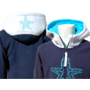 SEESTERN  Kinder Kapuzen Fleecejacke Fleecemantel Fleece Sweatjacke 116-164 /2106.nv_wt_lb 146 - 152