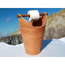 SEESTERN Toilettenpapier Halter Ratankorb Klopapier Korbhalter Höhe 50 cm /2149