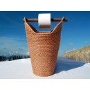 SEESTERN Toilettenpapier Halter Ratankorb Klopapier Korbhalter Höhe 50 cm /2149