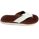 SEESTERN Damen Leder Zehentrenner Zehensandale Zehensteg Sandalen in Größe 36-44 /2229 Weiß EUR 38
