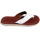 SEESTERN Damen Leder Zehentrenner Zehensandale Zehensteg Sandalen in Größe 36-44 /2228 Weiß EUR 41