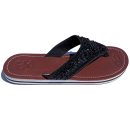 SEESTERN Damen Leder Zehentrenner Zehensandale Zehensteg Sandalen in Größe 36-44 /2228 Schwarz EUR 40