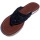 SEESTERN Damen Leder Zehentrenner Zehensandale Zehensteg Sandalen in Größe 36-44 /2228 Schwarz EUR 43