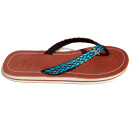 SEESTERN Damen Leder Zehentrenner Zehensandale Zehensteg Sandalen in Größe 36-44 /2226 Schwarz EUR 36