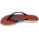 SEESTERN Damen Leder Zehentrenner Zehensandale Zehensteg Sandalen in Größe 36-44 /2226 Schwarz EUR 43