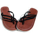 SEESTERN Damen Leder Zehentrenner Zehensandale Zehensteg Sandalen in Größe 36-44 /2221 Schwarz EUR 37