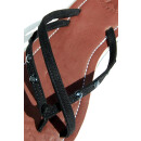 SEESTERN Damen Leder Zehentrenner Zehensandale Zehensteg Sandalen in Größe 36-44 /2221 Schwarz EUR 37