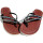 SEESTERN Damen Leder Zehentrenner Zehensandale Zehensteg Sandalen in Größe 36-44 /2221 Schwarz_Silber EUR 38
