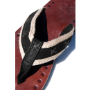 SEESTERN Herren Leder Zehentrenner Zehensandale Zehensteg Sandalen Gr.40-50 /1961 Schwarz EUR 41