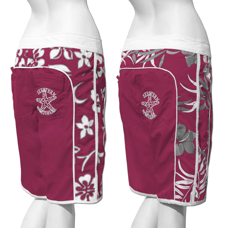 Seestern Sportswear SEESTERN Damen Boardshorts Surfshorts Boardshort Surf Shorts Badehorts XS-4XL /2125
