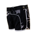 SEESTERN Damen Microstrech Boardshorts Surfshorts Boardshort Badehorts XS-4XL /1422 Schwarz 4XL