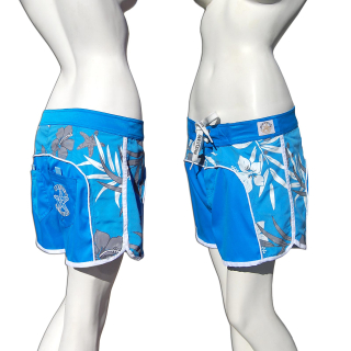 SEESTERN Damen Microstrech Boardshorts Surfshorts Boardshort Badehorts XS-4XL /1422 Hellblau 4XL