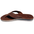 SEESTERN Herren Leder Zehentrenner Zehensandale Zehensteg Sandalen Gr.40-50 /2364.dbw Braun EUR 40