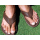 SEESTERN Herren Leder Zehentrenner Zehensandale Zehensteg Sandalen Gr.40-50 /2364.dbw Braun EUR 50