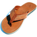 SEESTERN Herren Leder Zehentrenner Zehensandale Zehensteg Sandalen Gr.40-50 /2364.bw Braun EUR 50