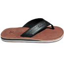 SEESTERN Herren Leder Zehentrenner Zehensandale Zehensteg Sandalen Gr.40-50 /2364.bk