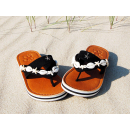 SEESTERN Mädchen Jugendliche Leder Zehentrenner Zehensandale Sandalen Gr.36-41 /2303 Schwarz EUR 36