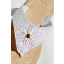 SEESTERN Damen Leder Zehentrenner Zehensandale Zehensteg Sandalen in Gr.36-41 /2125 Weiß EUR 41