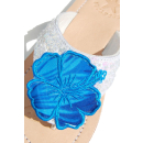 SEESTERN Damen Leder Zehentrenner Zehensandale Zehensteg Sandalen in Gr.36-41 /2123 Hellblau EUR 37