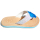 SEESTERN Damen Leder Zehentrenner Zehensandale Zehensteg Sandalen in Gr.36-41 /2123 Hellblau EUR 37