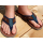 SEESTERN Jungen Jugendliche Leder Zehentrenner Zehensandale Sandalen Gr.36-41 /2160 Navy EUR 41
