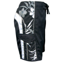 SEESTERN Herren Microstrech Boardshorts m.Gummizug hinten Surfshorts Boardshort Badehorts XS-3XL /2353 Schwarz L