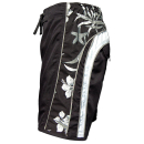 SEESTERN Herren Microstrech Boardshorts m.Gummizug hinten Surfshorts Boardshort Badehorts XS-3XL /2353 Schwarz L